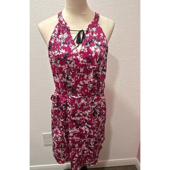 Banana Republic‎ Petite Pink Floral Sleeveless Dress Size SP - Picture 1 of 9